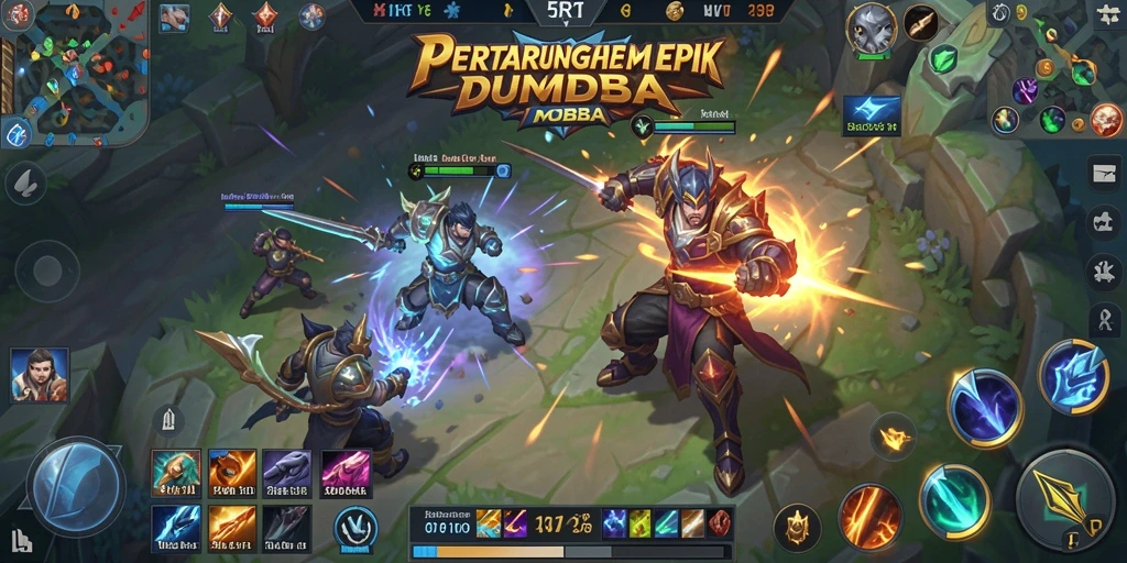 Gameplay seru dan kompetitif di arena 5RT.
