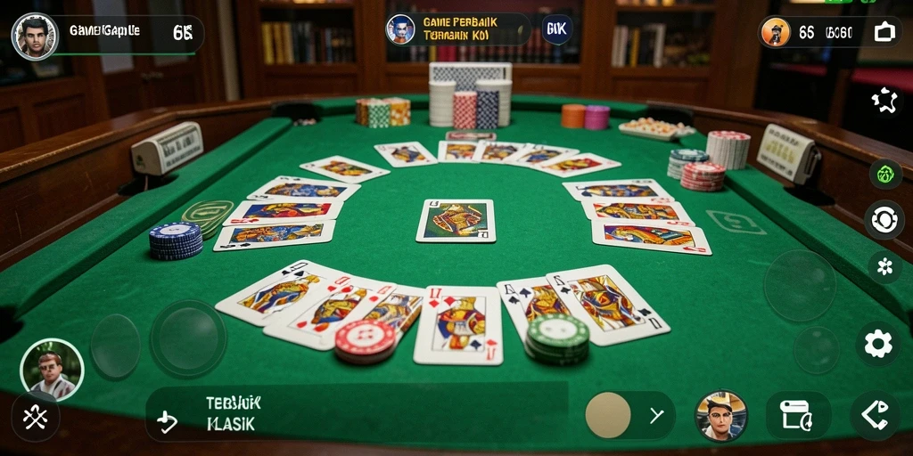Screenshot gameplay Gaple di 66K menunjukkan keseruan permainan.