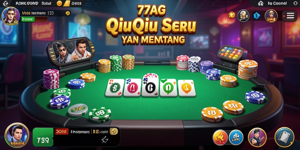 Tampilan gameplay yang menarik dari 77AG QiuQiu.