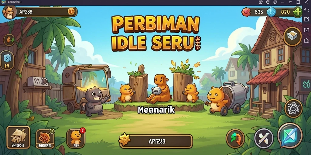 Screenshot API288 menampilkan gameplay Idle yang menarik dan penuh warna.