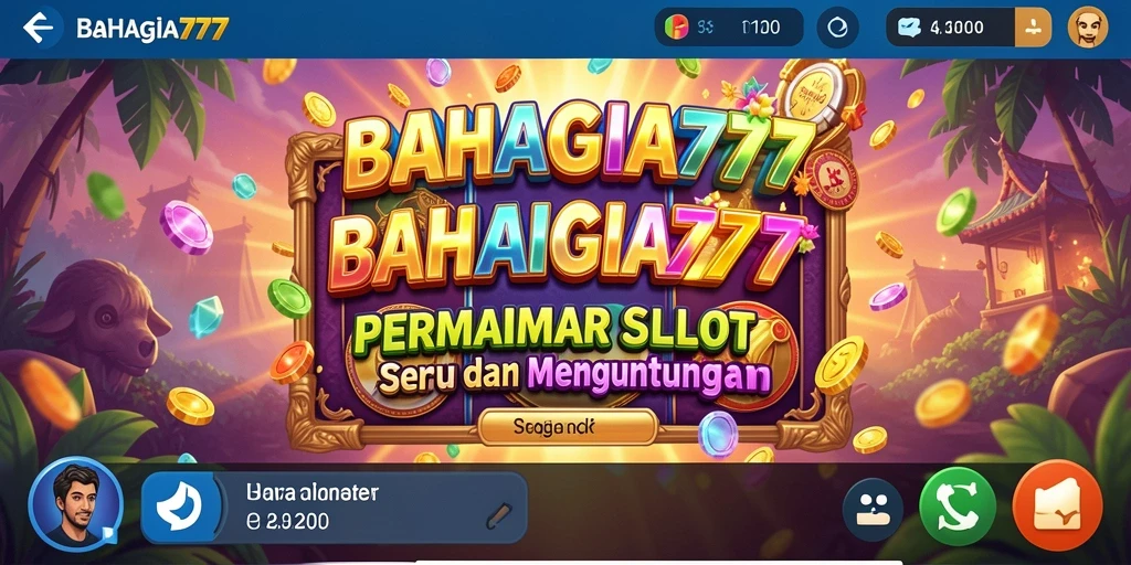Screenshot BAHAGIA777 menampilkan gameplay yang mendebarkan dan menarik.