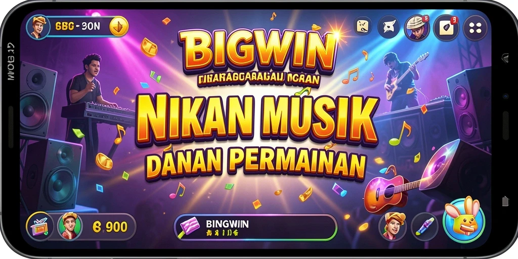 Tampilan gameplay BIGWIN dengan alunan musik yang menawan.