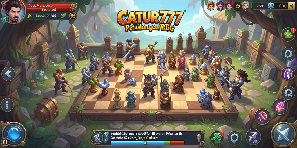 Tampilan gameplay seru dari CATUR777 yang penuh strategi.