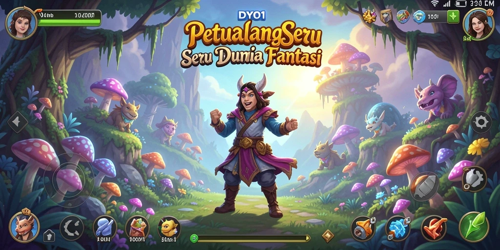 Tampilan seru gameplay DYO1 dengan lingkungan petualangan yang menakjubkan.