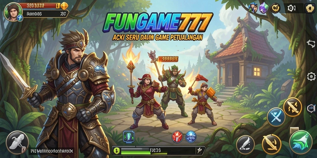 Gameplay seru dan mendebarkan dalam FUNGAME777.