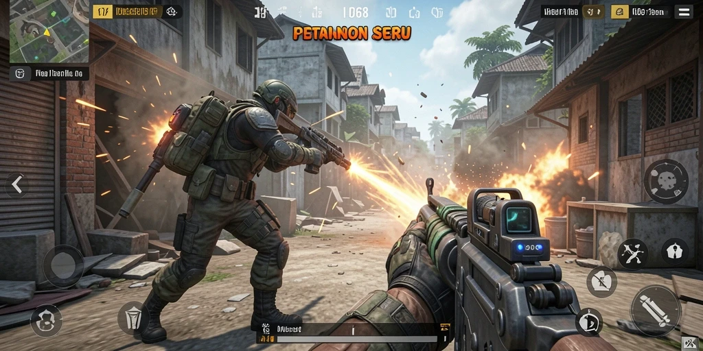 Tampilan seru gameplay dalam ID678 yang penuh aksi.