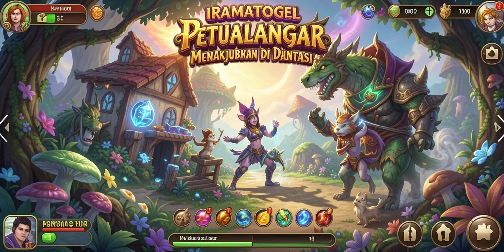 Tampilan gameplay IRAMATOGEL dengan petualangan menakjubkan dan tantangan seru.