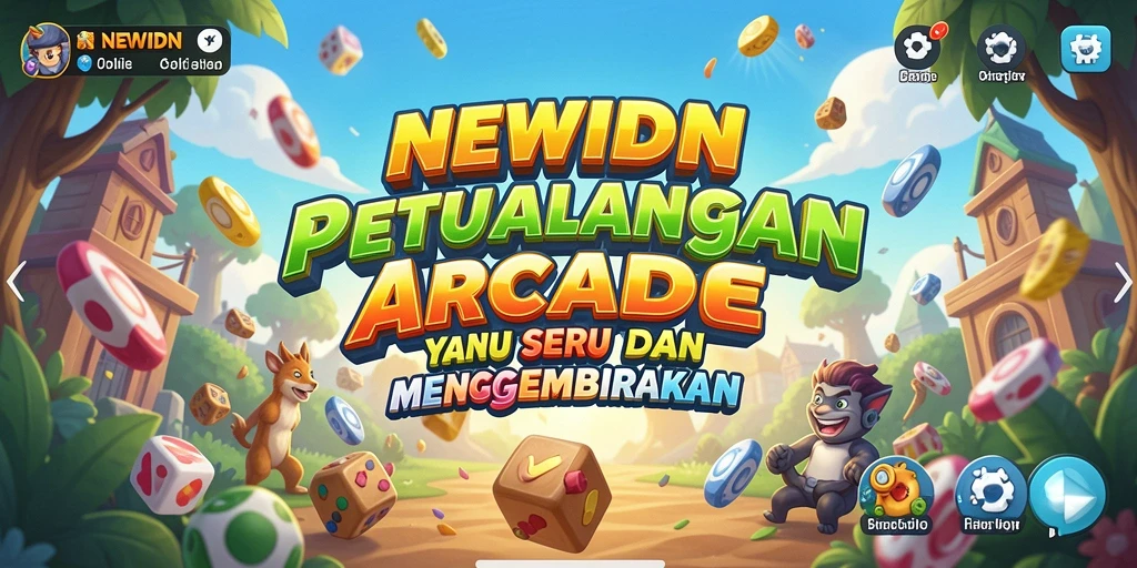 Tampilan gameplay seru dari NEWIDN dengan karakter yang bergerak dinamis.
