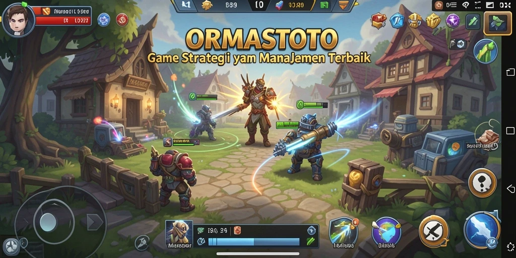 Tampilan menarik dari gameplay dan pertempuran ORMASTOTO.