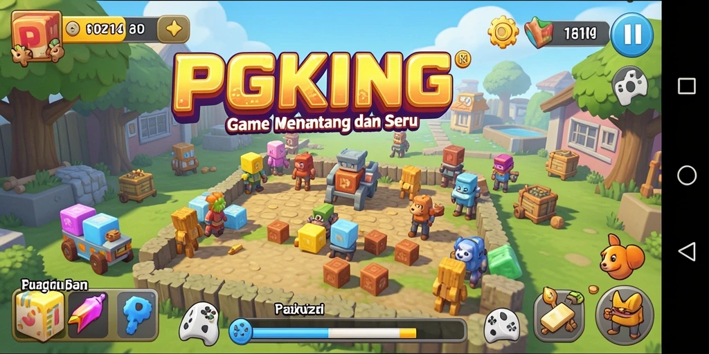 Tampilan gameplay PGKING yang menarik dan penuh teka-teki.