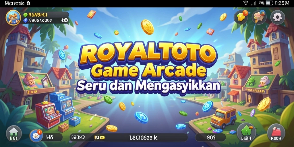 Tampilan gameplay seru ROYALTOTO yang penuh warna.