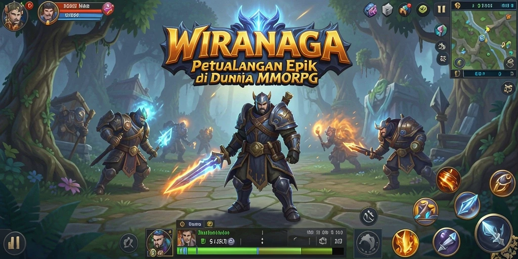 Gameplay seru dan grafis cantik dalam WIRANAGA.